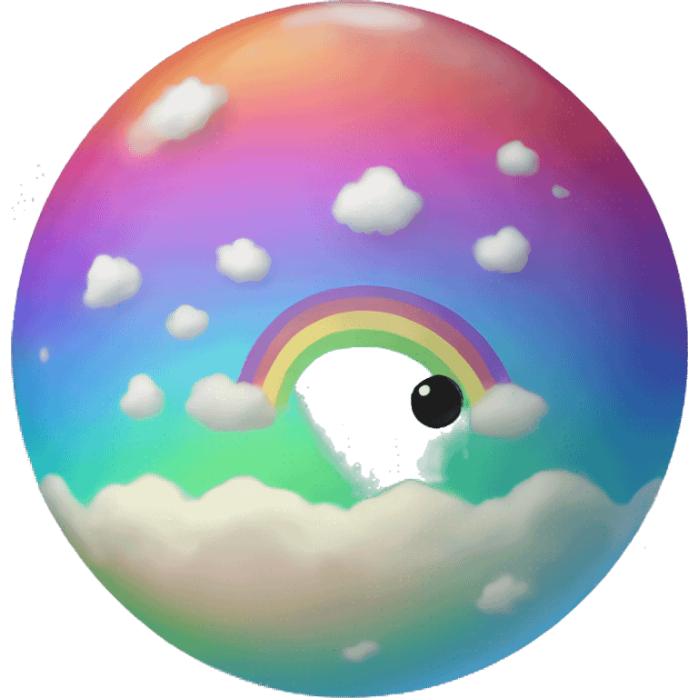 rainbow planet emoji