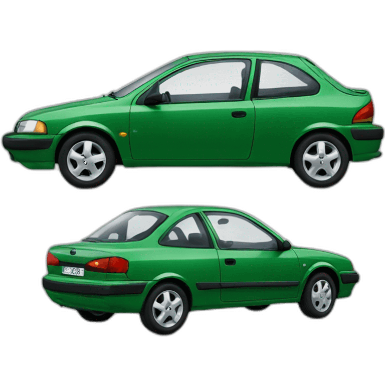 Green Opel Astra Merit 1997 emoji