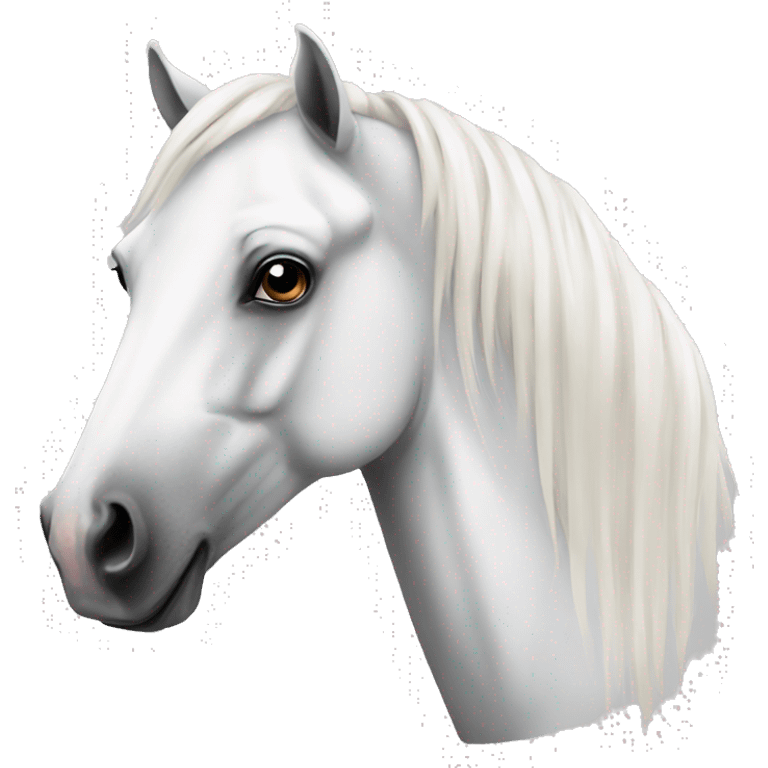 horse white and tattoo emoji