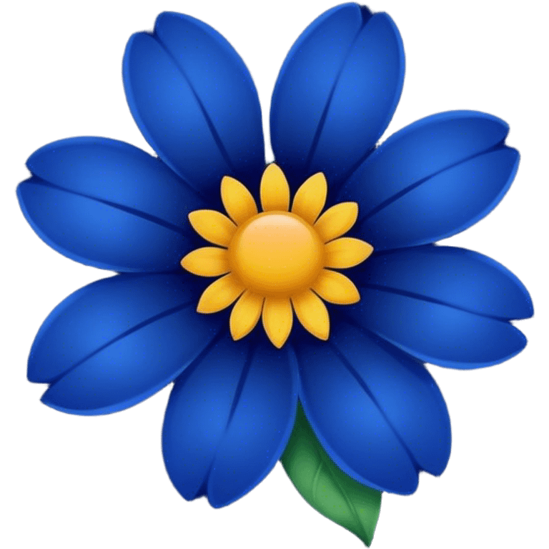 dark blue flover emoji