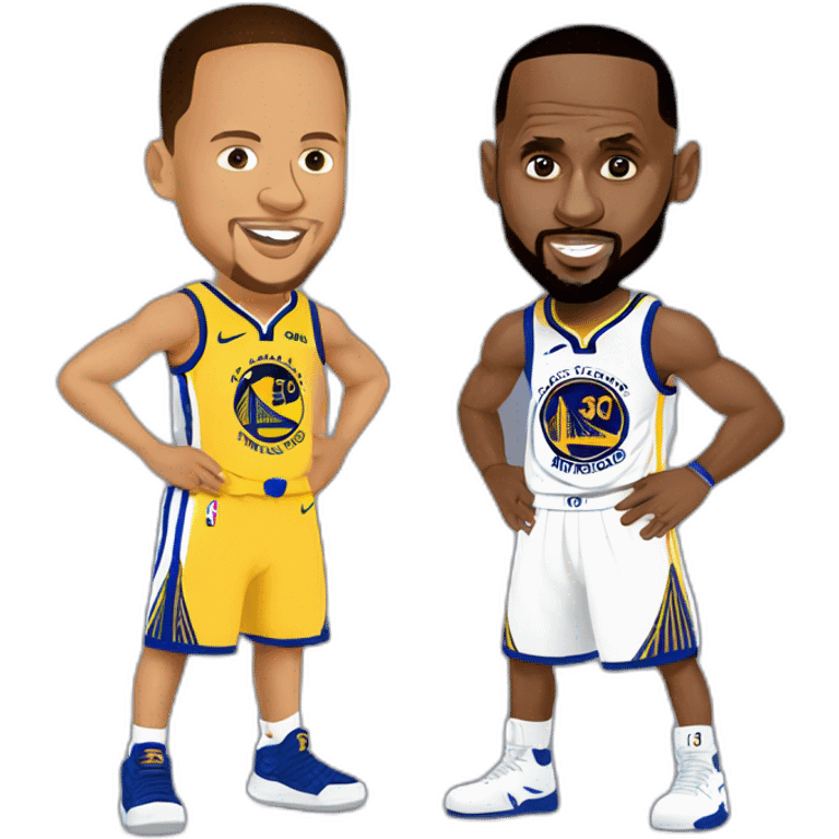 Steph Curry vs Lebron emoji