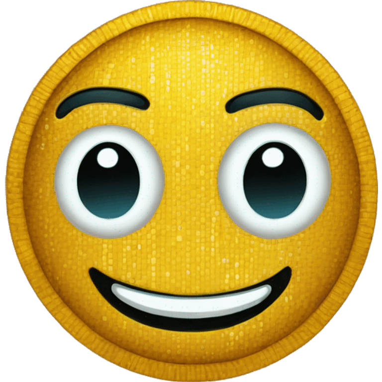 smiling face with bitcoin eyes emoji