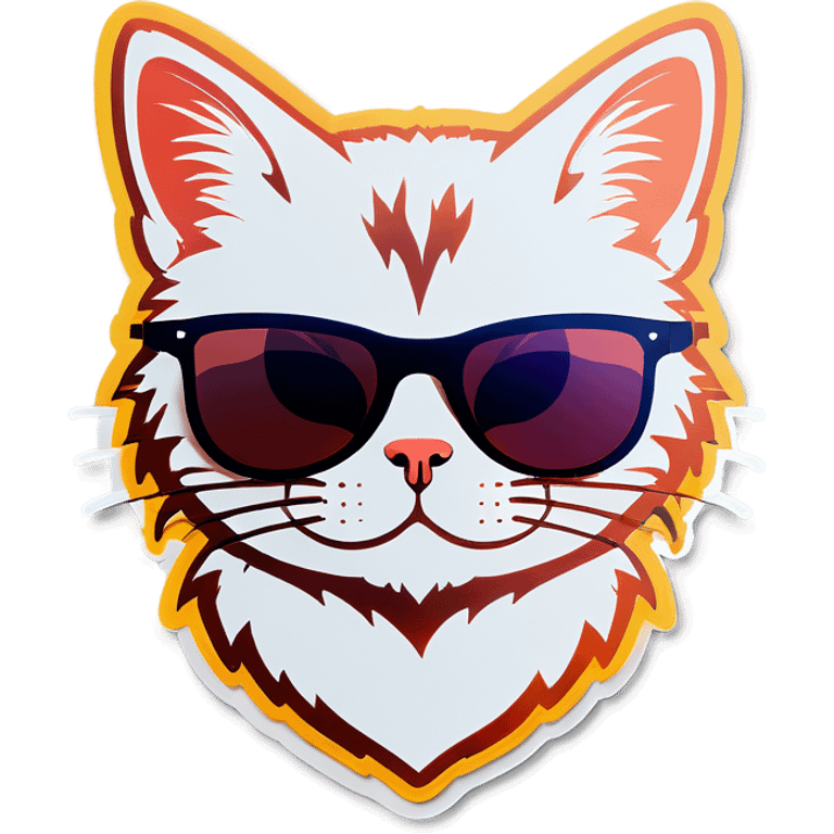 Cat with sunglasses emoji