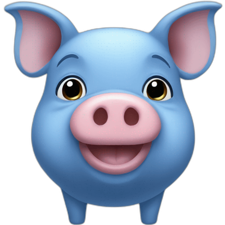 blue pig emoji