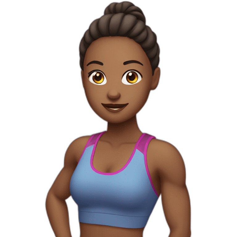  Girl Fitness trainer emoji