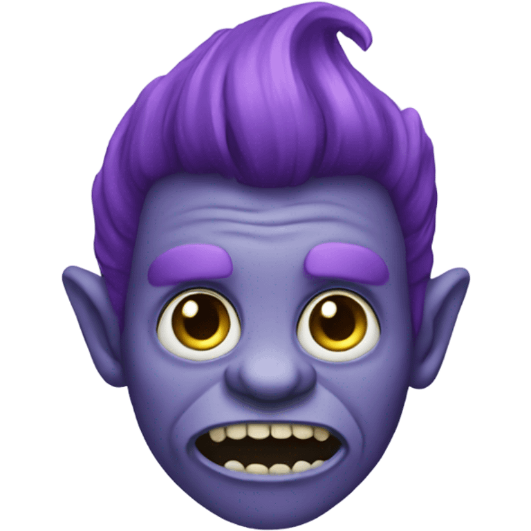 Purple party troll  emoji