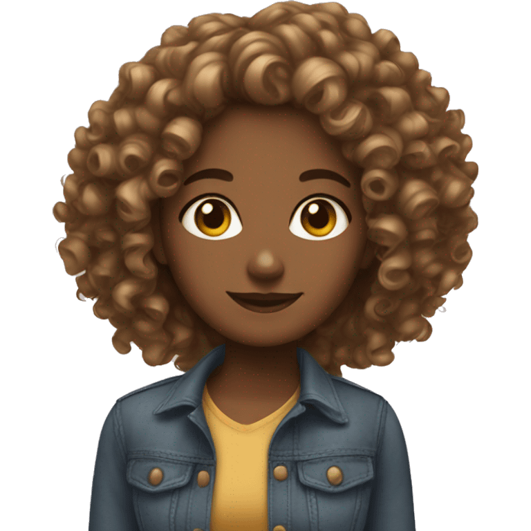 Curly girls  emoji