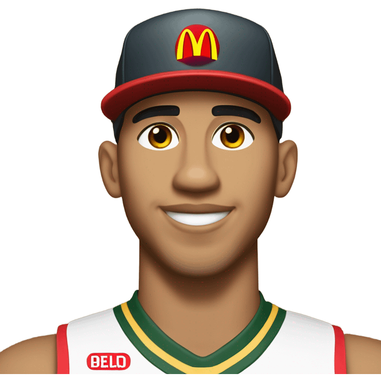 Jayson Tatum in a McDonald’s uniform emoji