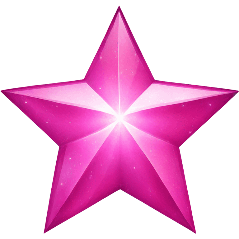 Large pink crystallized star emoji