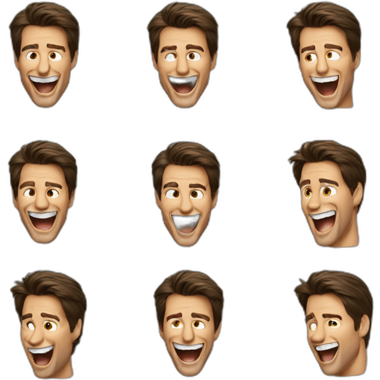 Tom Cruise laughing emoji