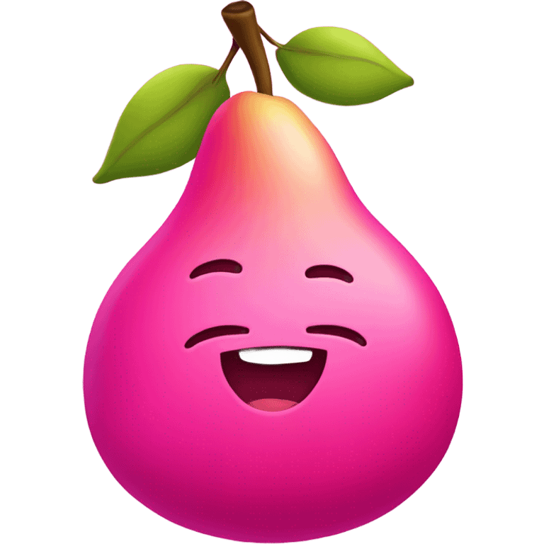 Hot pink pear  emoji