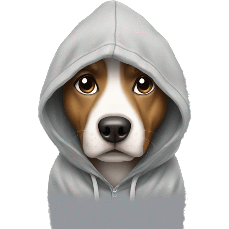 Dog with hoddie emoji