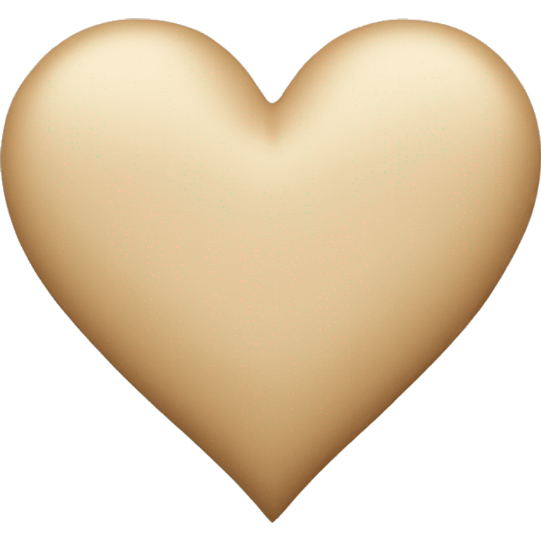 Beige heart  emoji