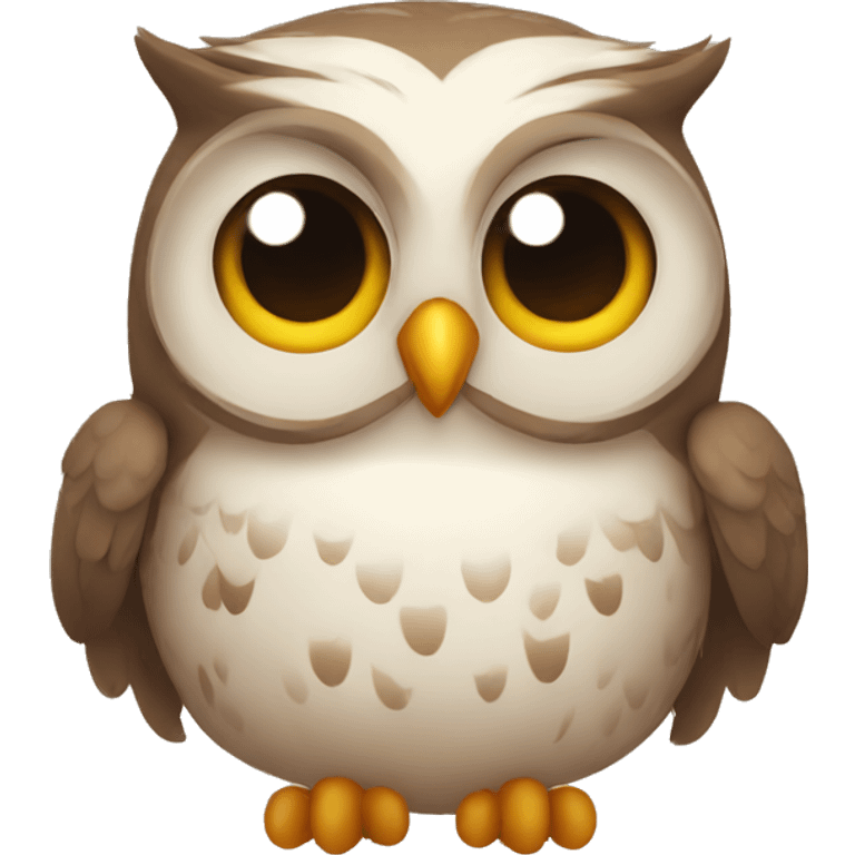 Cute owl emoji