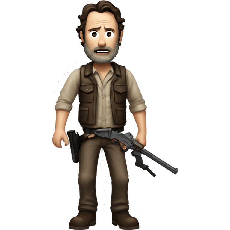 Rick Grimes from The Walking Dead shoot emoji