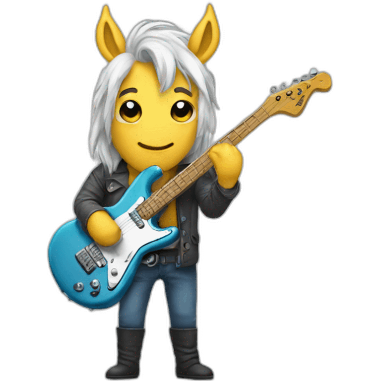 licorn guitarist emoji