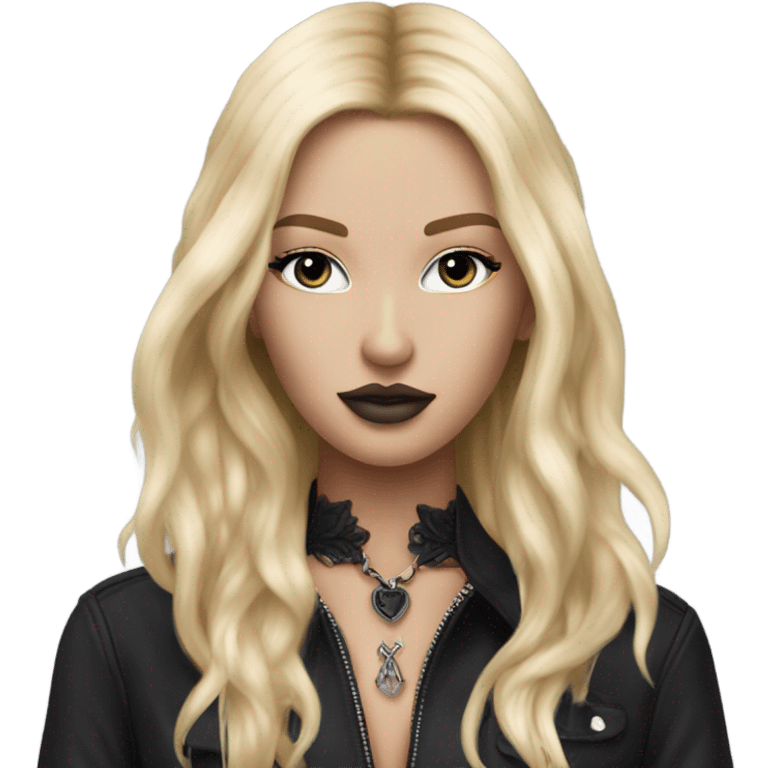 iper realistic goth blonde victoria secret model emoji