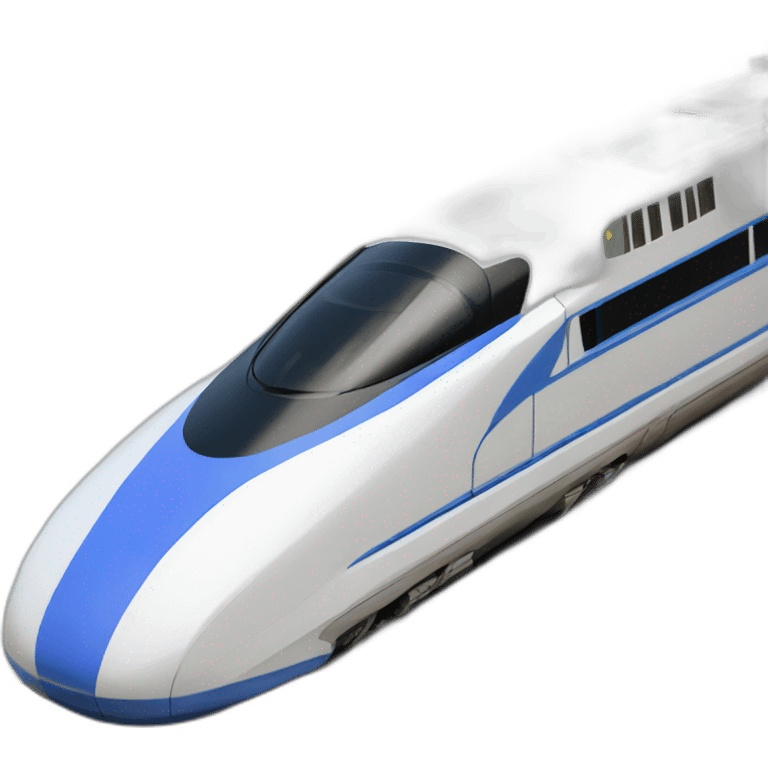 bullet train in the shape of letter C emoji