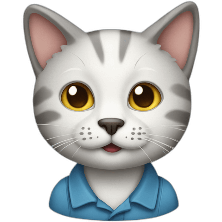 Cat with a job emoji