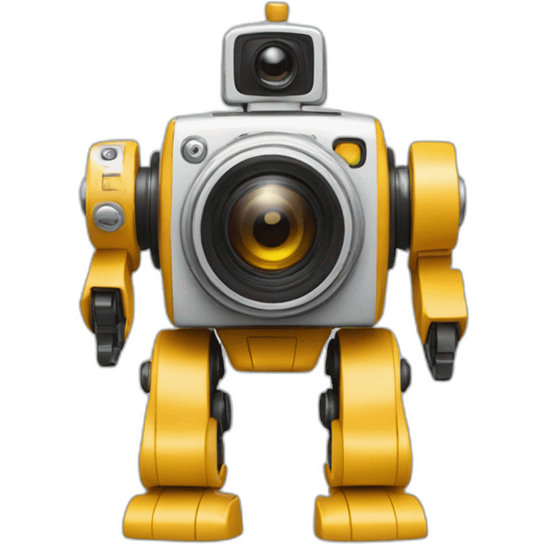 toy robot with photo camera emoji