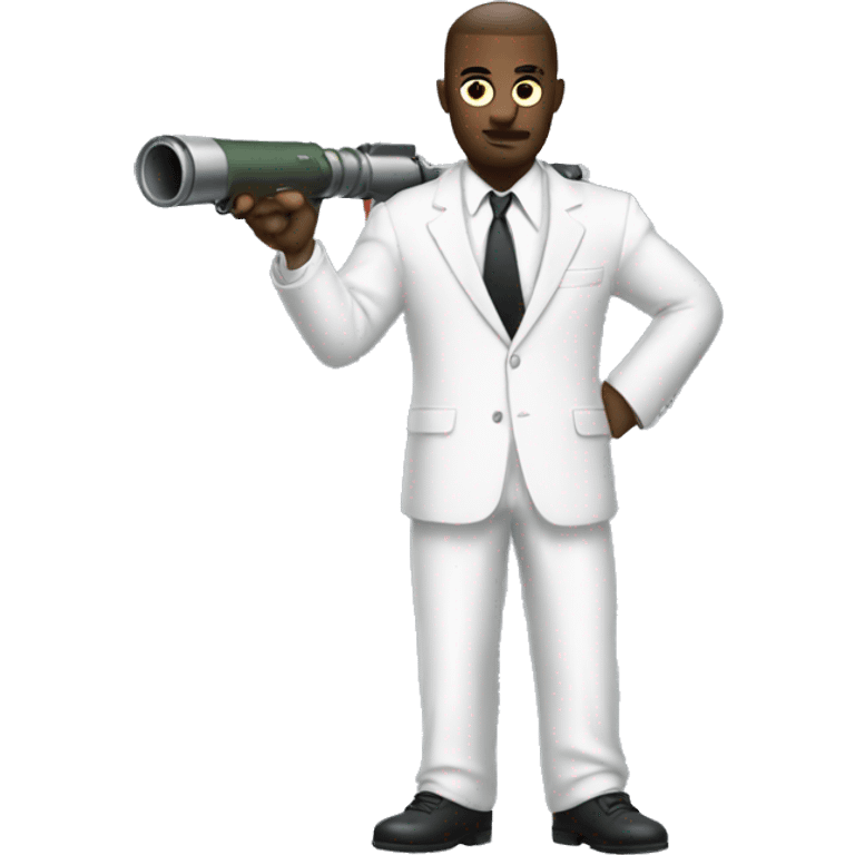 white suit mafia with bazooka emoji