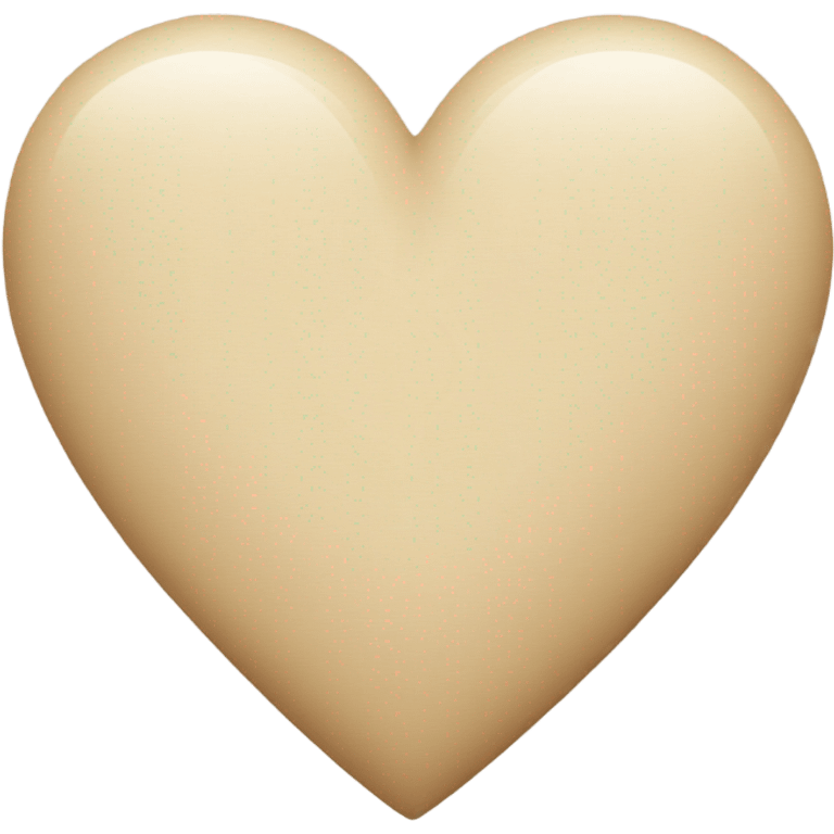 Beige heart emoji