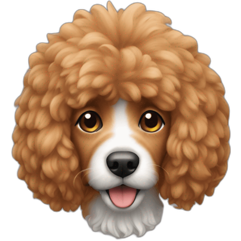 Caniche nain de couleur roux emoji