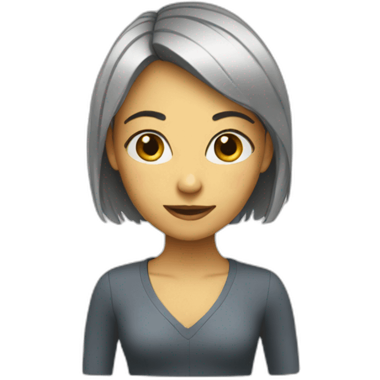 Tv head girl emoji