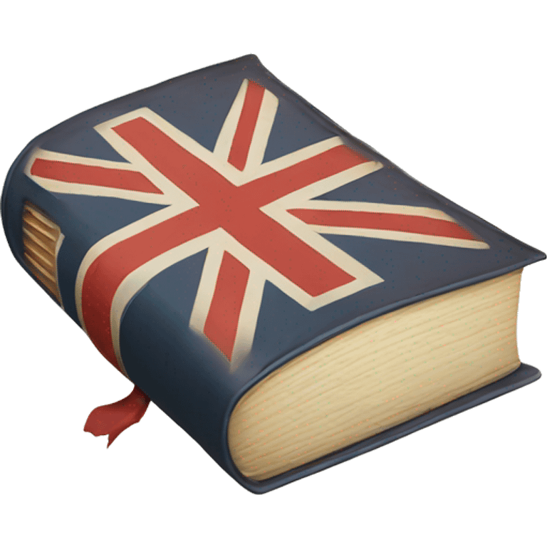 book with english flag emoji