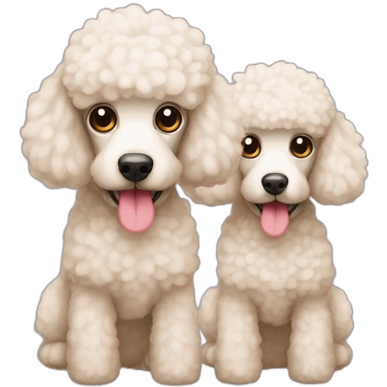 2 poodles emoji