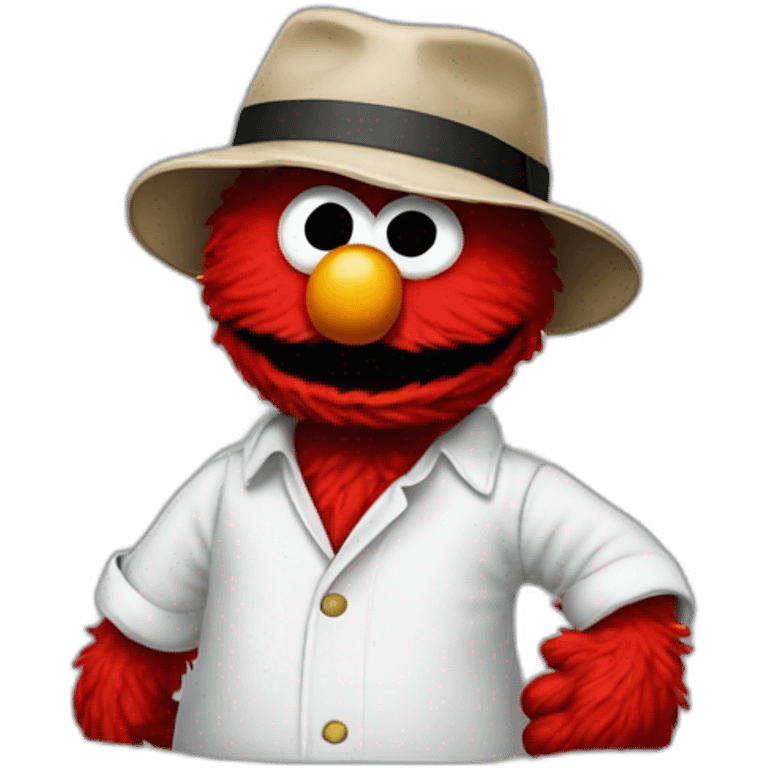 elmo as a gangster emoji