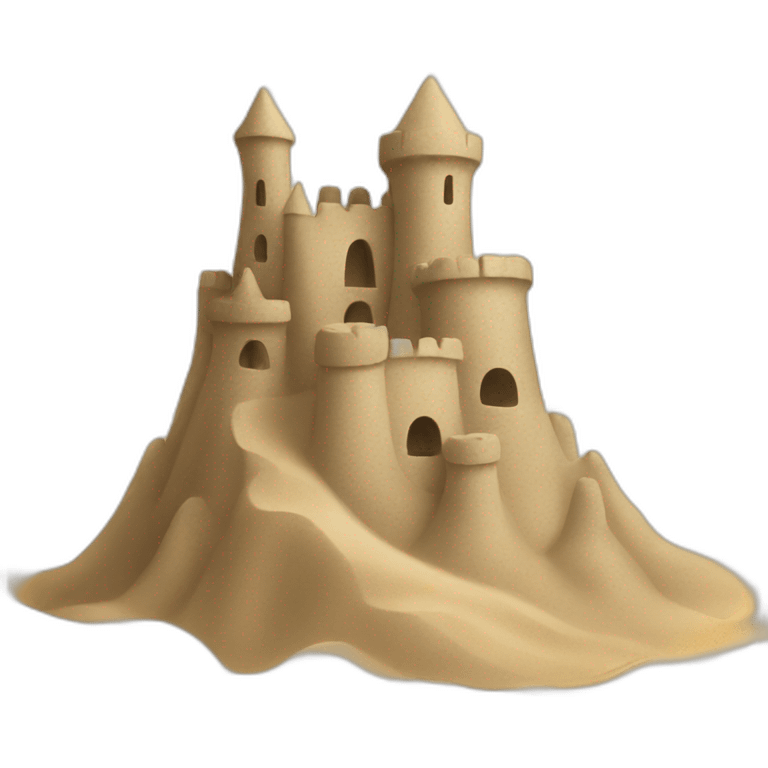 sand castle emoji