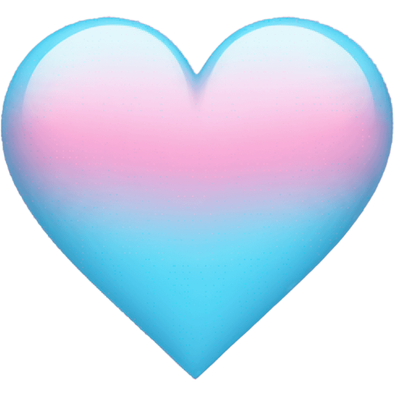 Pink gradient with baby blue heart emoji