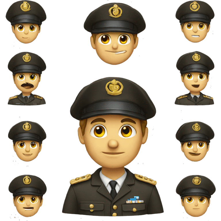 un homme en kepi emoji