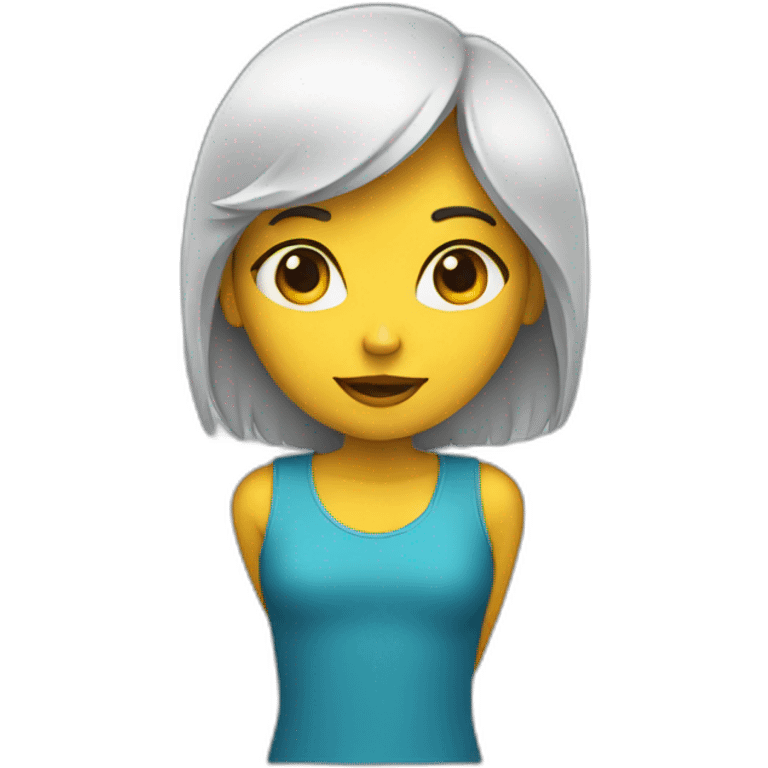 a girl programming emoji