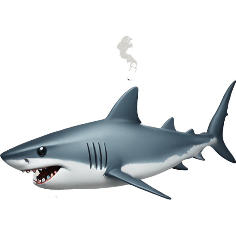 Shark Smoking  emoji