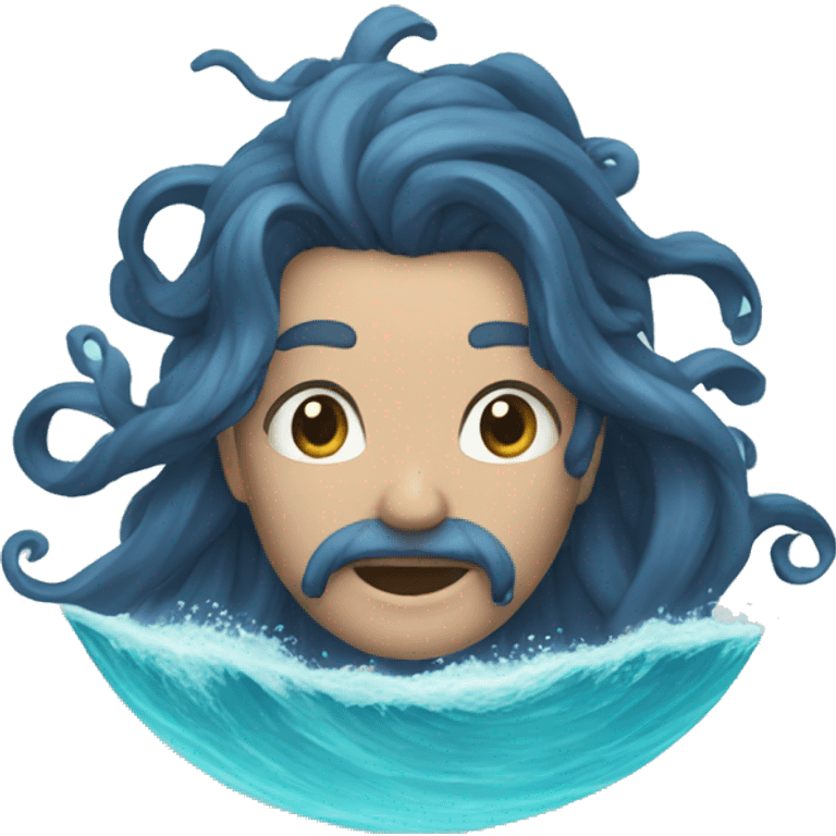 a big ocean parting emoji