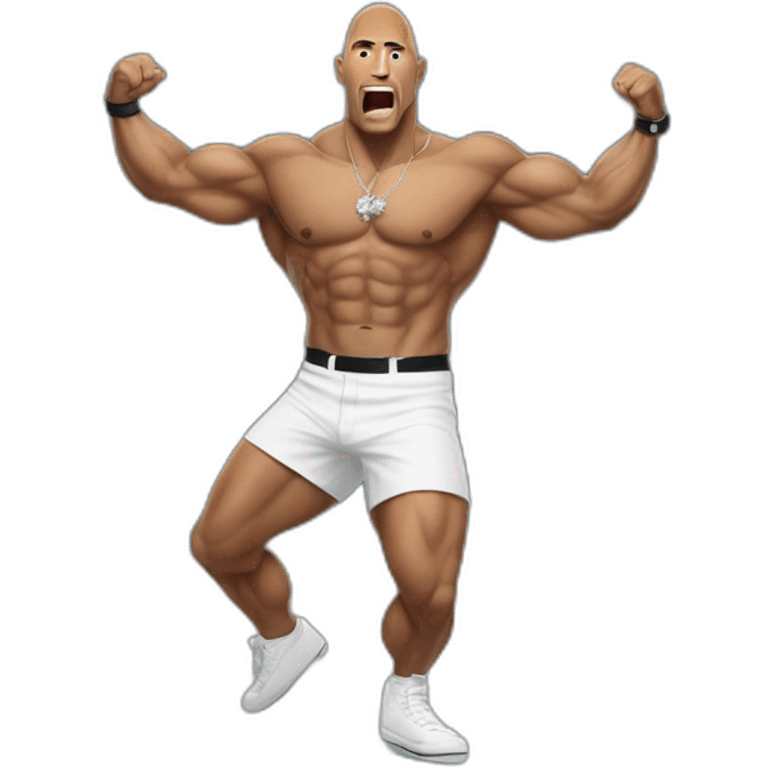 the rock en danseuse emoji