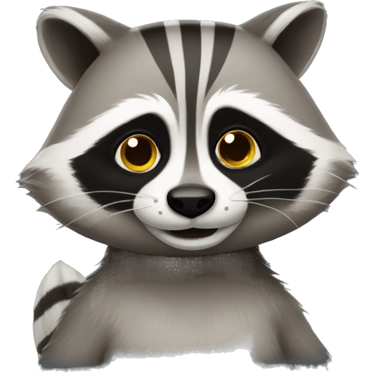 Rolling eyed raccoon emoji