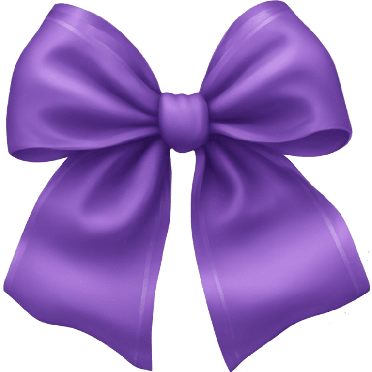 A delicate purple bow emoji