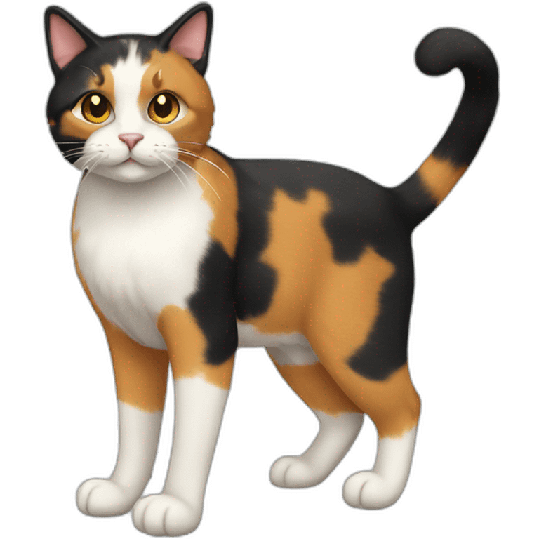 Calico Cat Full Body emoji