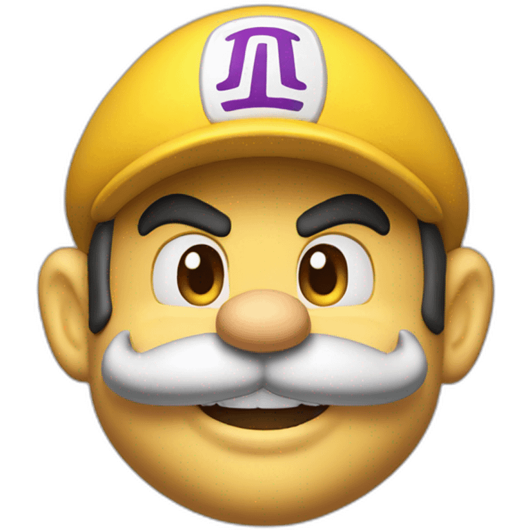 1 Wario with à yelow cap emoji