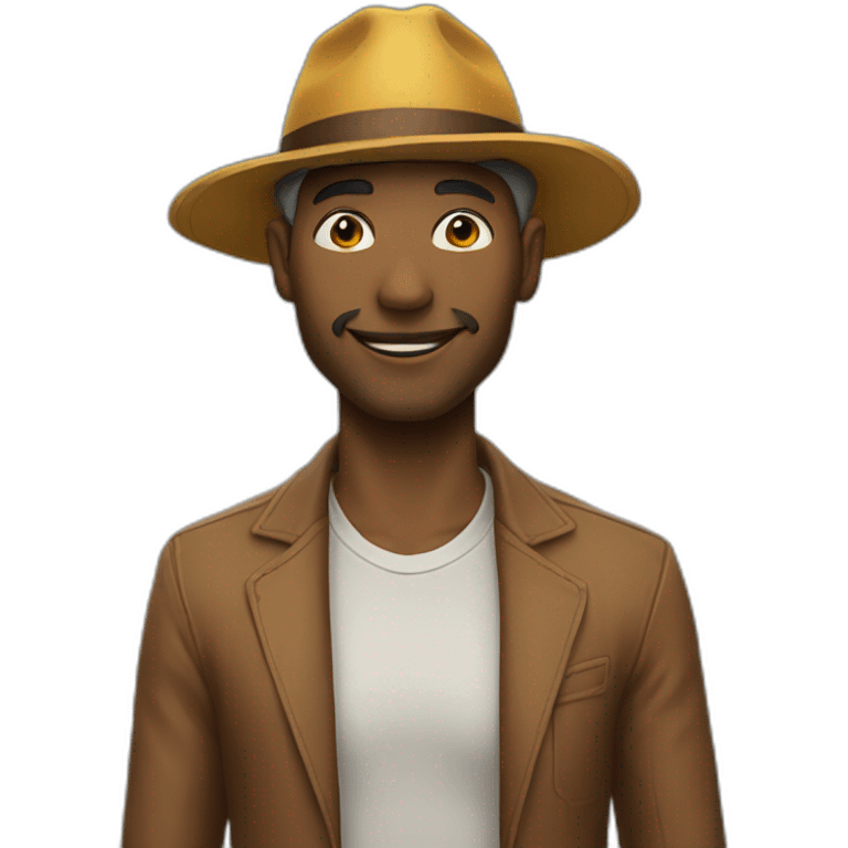 Idir porte un chapeau  emoji