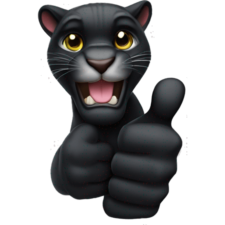 Panther thumbs up emoji