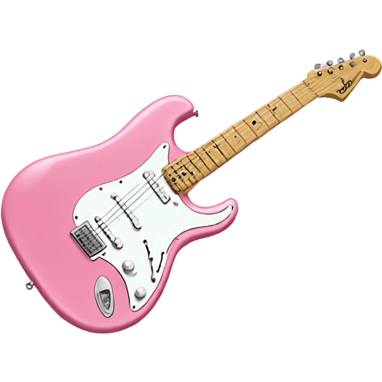 Pink fender Stratocaster emoji