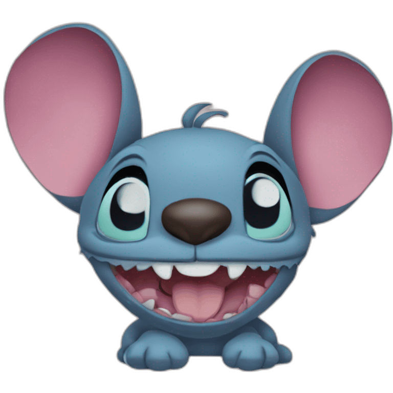 stitch avec un coeur emoji