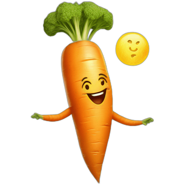 tarot carrot laughter emoji