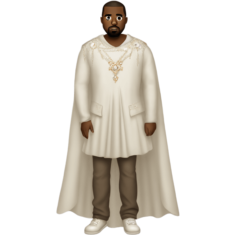 Kanye west wearing a princess dress emoji