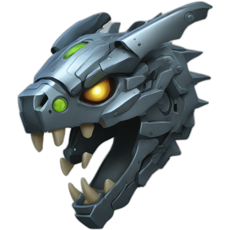 mecha dragon head emoji