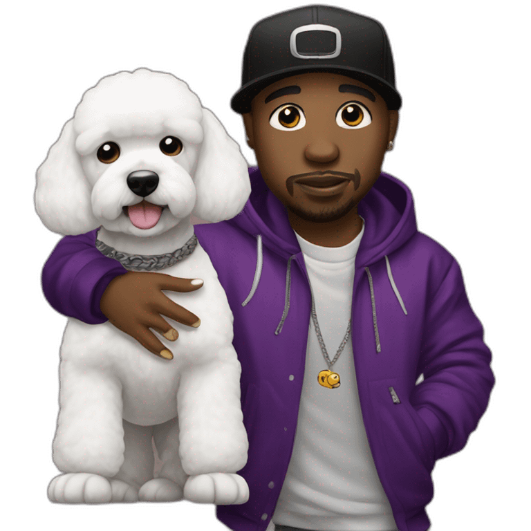 rappers whit bichon emoji